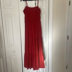 LARGE rust orange maxi